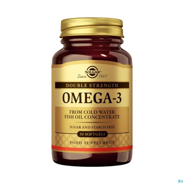 Productshot Solgar Omega-3 Double Strength Softgel 30