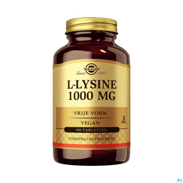 Productshot Solgar l-lysine Comp 100x1000mg Productshot Solgar l-lysine Comp 100x1000mg