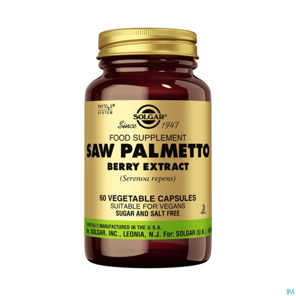 Productshot Saw Palmetto Berry Extract (zaagpalm) V-caps 60