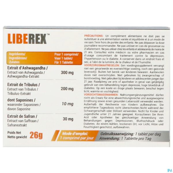 Packshot Liberex Tabl 30 Nf