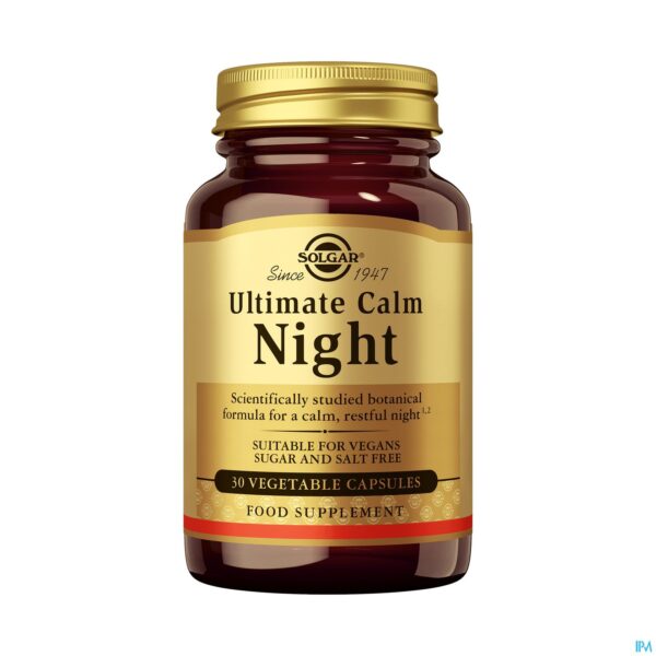 Productshot Solgar Ultimate Calm Night V-caps 30 Productshot Solgar Ultimate Calm Night V-caps 30