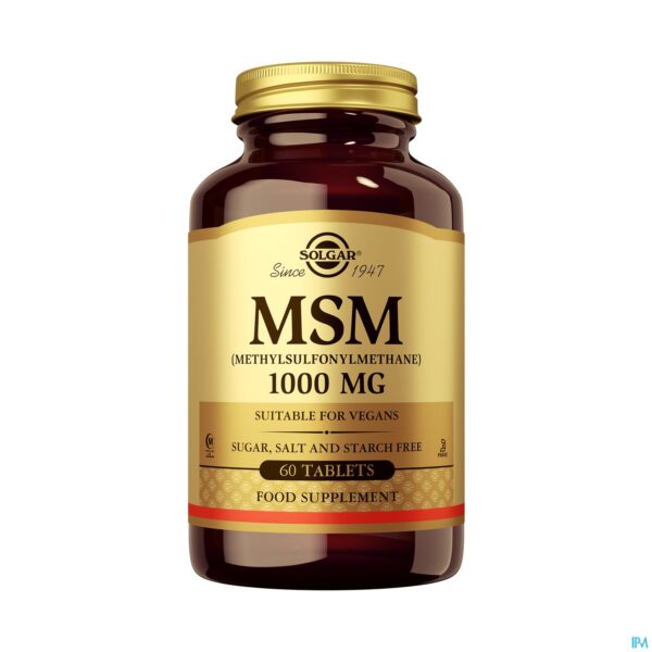 Productshot Solgar Msm Comp 60x1000mg