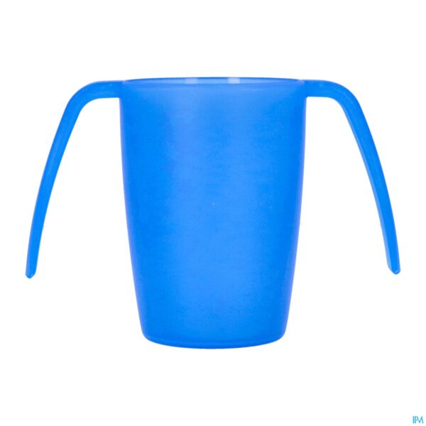 Productshot Beker 2 Handvatten Ergoplus Blauw 250ml Advys