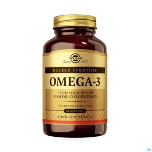 Productshot Solgar Omega-3 Double Strength Softgel 60