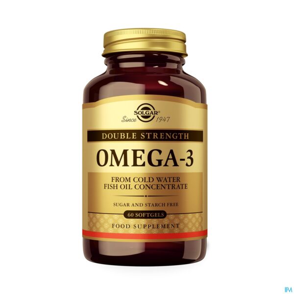 Productshot Solgar Omega-3 Double Strength Softgel 60