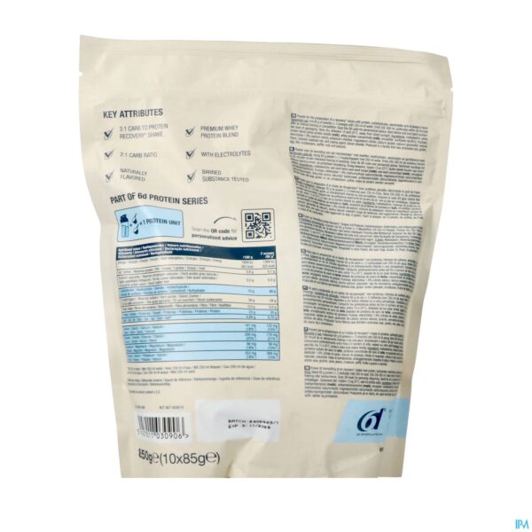 Packshot 6d Recovery Shake Strawberry Pdr 850g