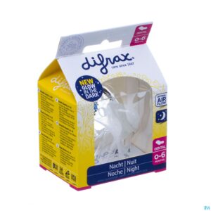 Packshot Difrax Fopspeen Dental 0-6m Nacht