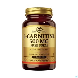 Productshot Solgar l-carnitine 500mg Comp 30