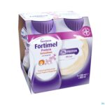 Packshot Fortimel Protein 2.4kcal Tropisch Gember 4x200ml