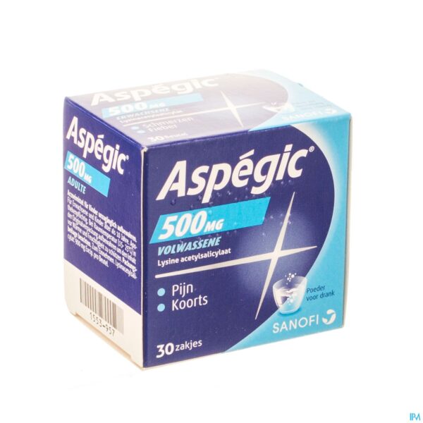Packshot Aspegic 500 Pulv 30x 500mg