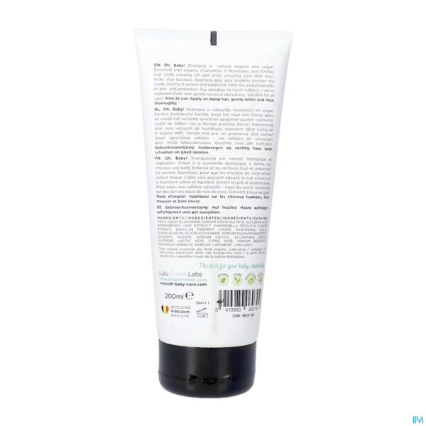 Packshot Oh Baby Shampoo 200ml