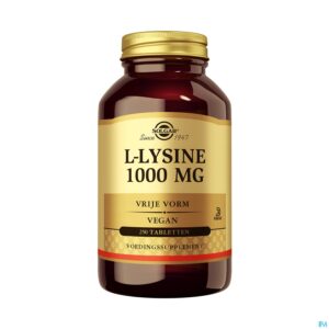 Productshot Solgar l-lysine Comp 250x1000mg