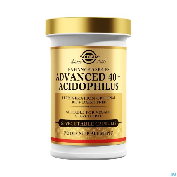 Productshot Solgar Advanced 40+ Acidophilus V-caps 60 Productshot Solgar Advanced 40+ Acidophilus V-caps 60
