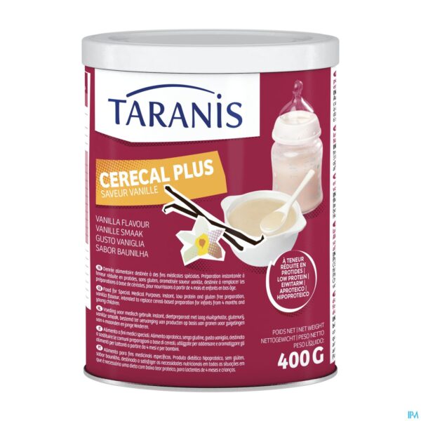 Packshot Taranis Cerecal Plus Vanille 400g Packshot Taranis Cerecal Plus Vanille 400g