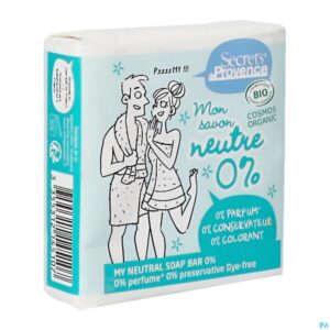 Packshot Secret De Provence Neutrale Zeep Bio 100g