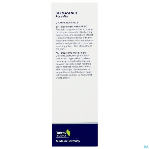 Packshot Dermasence Rosamin Day Cream Spf50 50ml