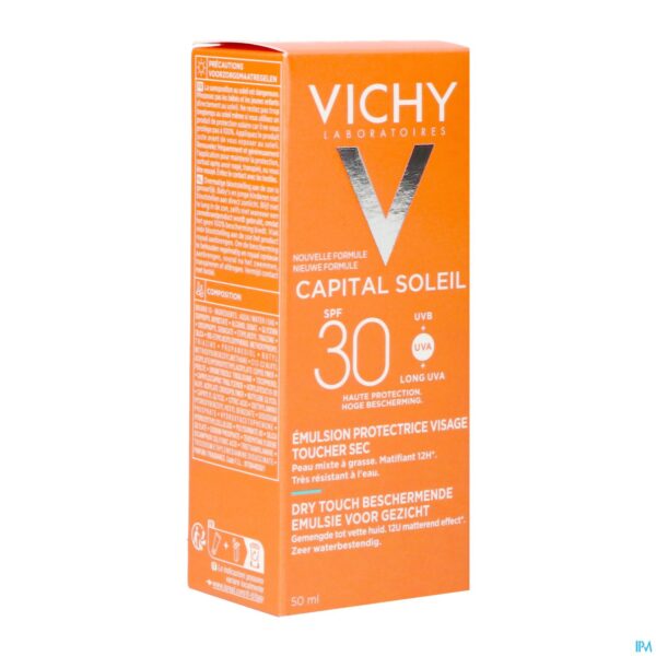 Packshot Vichy Cap Sol Gezichstcr. Dry Touch Spf30 50ml Packshot Vichy Cap Sol Gezichstcr. Dry Touch Spf30 50ml