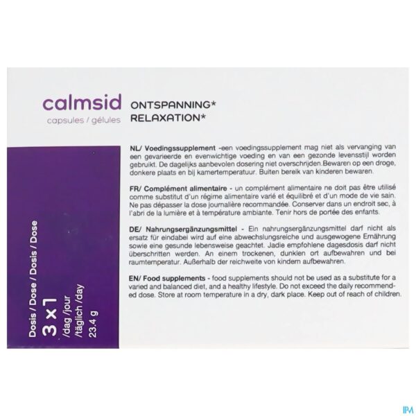 Packshot Calmsid Caps 60
