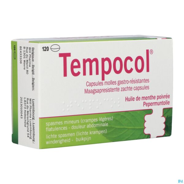 Packshot Tempocol Maagsapresist. Zachte Caps 120 X 182mg Packshot Tempocol Maagsapresist. Zachte Caps 120 X 182mg