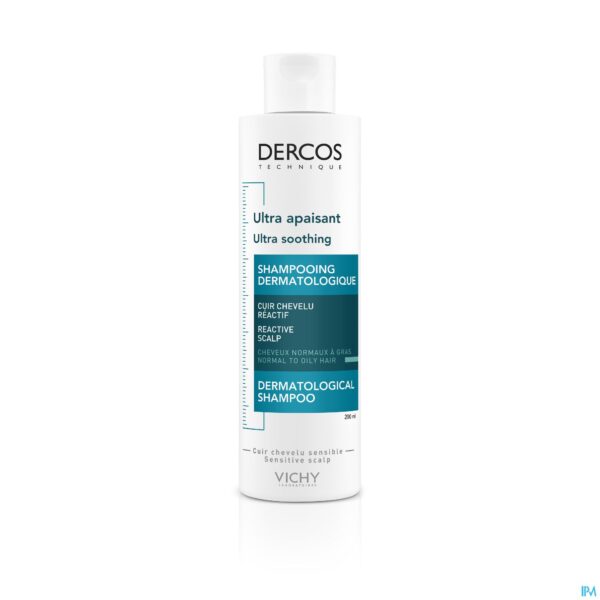 Productshot Vichy Dercos Dermo Kalmerend Vet Haar Sh 200ml