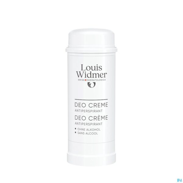 Productshot Widmer Deo Crème Antiperspirant Zonder Parfum 40ml