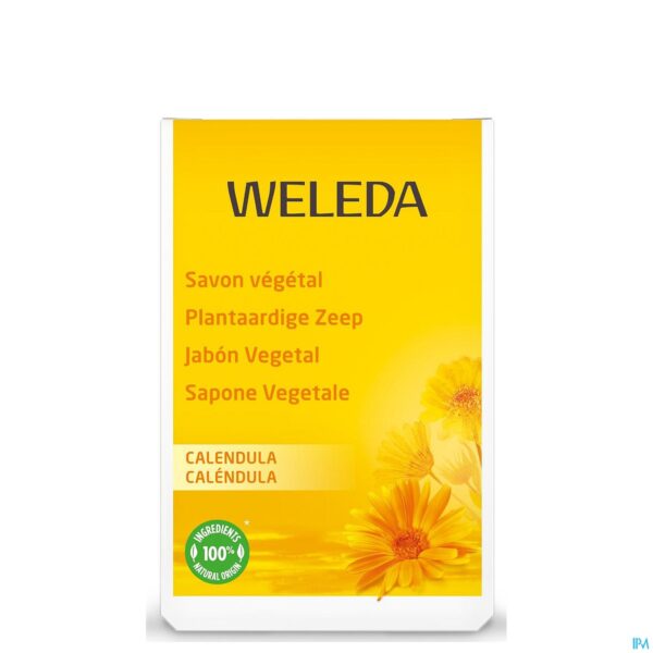 Packshot Weleda Calendula Plantaardige Zeep 100g