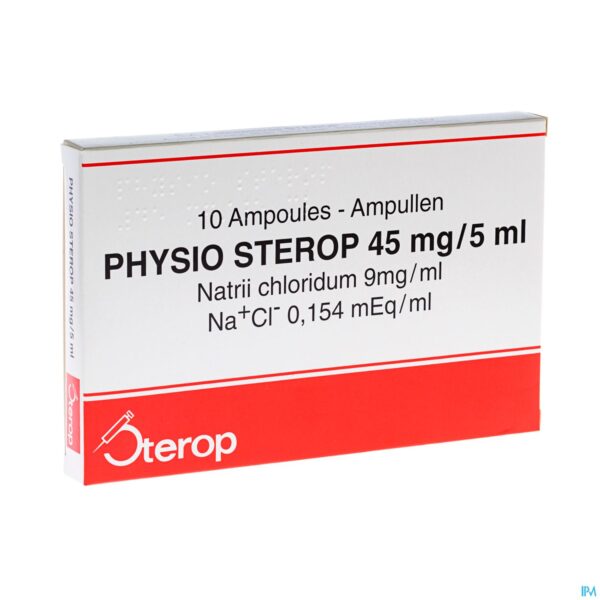 Packshot Physio Sterop Amp Inj 10 X 5ml Packshot Physio Sterop Amp Inj 10 X 5ml