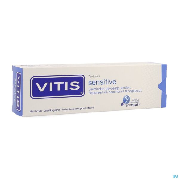 Packshot Vitis Sensitive Tandpasta 75ml 32352