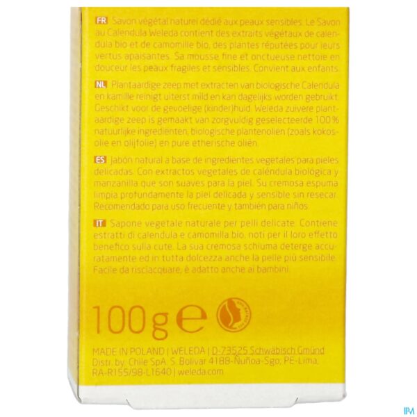 Packshot Weleda Calendula Plantaardige Zeep 100g