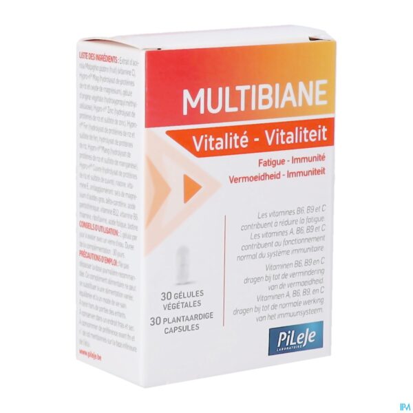 Packshot Multibiane Vitaliteit V-caps 30