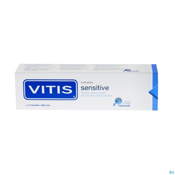 Packshot Vitis Sensitive Tandpasta 75ml 32352