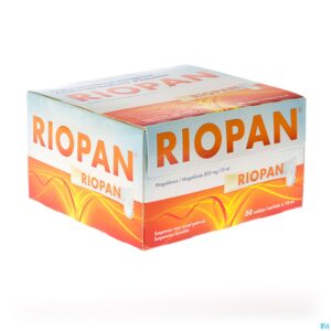 Packshot Riopan Gel Sachets Zakjes 50x10ml