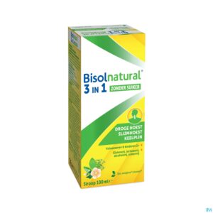 Packshot Bisolnatural Siroop Z/suiker 100ml