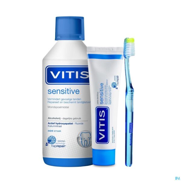 Productshot Vitis Sensitive Tandpasta 75ml 32352