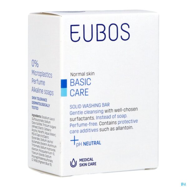 Packshot Eubos Compact Wastablet Blauw Z/parf 125g