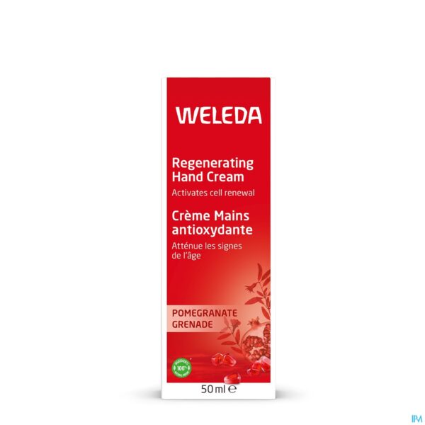 Packshot Weleda Regeneratie Handcreme Granaatappel 50ml