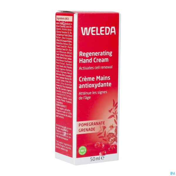 Packshot Weleda Regeneratie Handcreme Granaatappel 50ml
