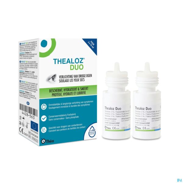 Productshot Thealoz Duo Oogdruppels 2x15ml Productshot Thealoz Duo Oogdruppels 2x15ml