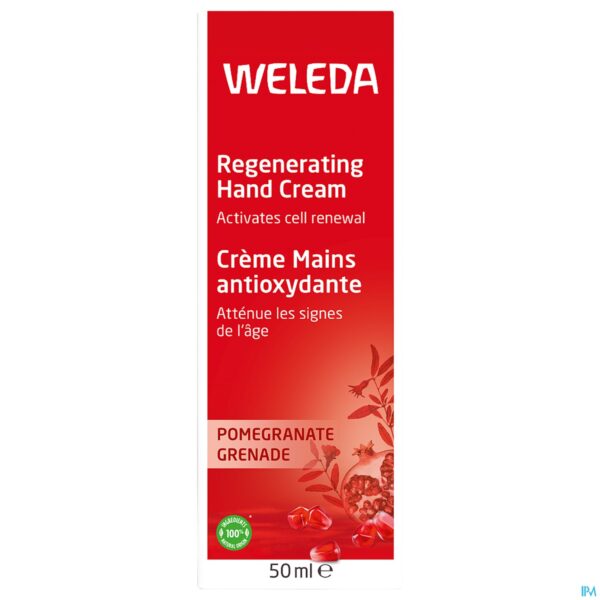Packshot Weleda Regeneratie Handcreme Granaatappel 50ml
