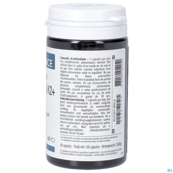 Packshot Vitamines D3 & K2+ Caps 60 Physiomance Phy433