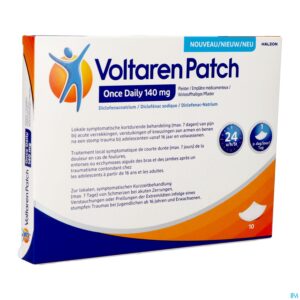 Packshot Voltaren Patch 140mg Once Daily Pleister 10