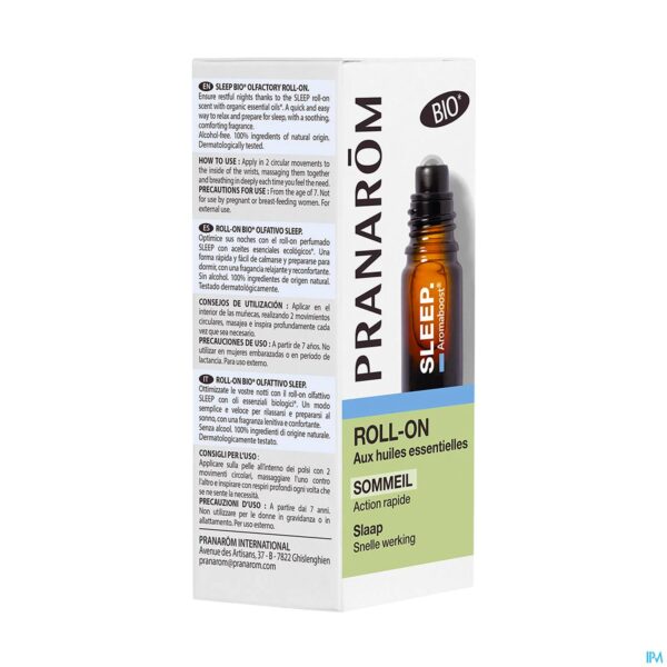 Packshot Pranarom Aromaboost Sleep Roller Bio 5ml