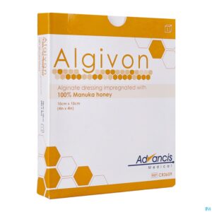 Packshot Algivon Alginate + Honey 10cmx10cm 5