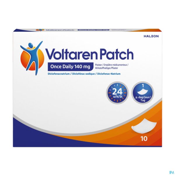Packshot Voltaren Patch 140mg Once Daily Pleister 10