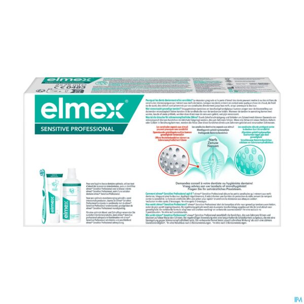 Packshot Elmex Sensitive Professional Tandpasta Tube 2x75ml