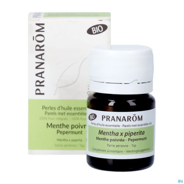 Productshot Pranarom Eo Pepermunt Bio Parels 60