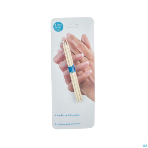 Packshot Velletjes - Nagelriemduwer Hout 5 Stuks