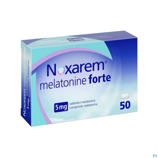 Packshot Noxarem Melatonine Forte 5mg Tabl 50