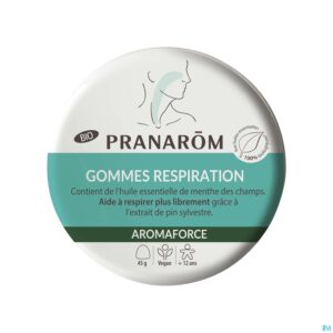 Packshot Pranarom Aromaforce Bio Ademhalings Gummies 45g
