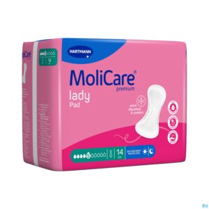 Packshot Molicare Premium Lady Pad 5 Drops 43x16cm 14 Nf